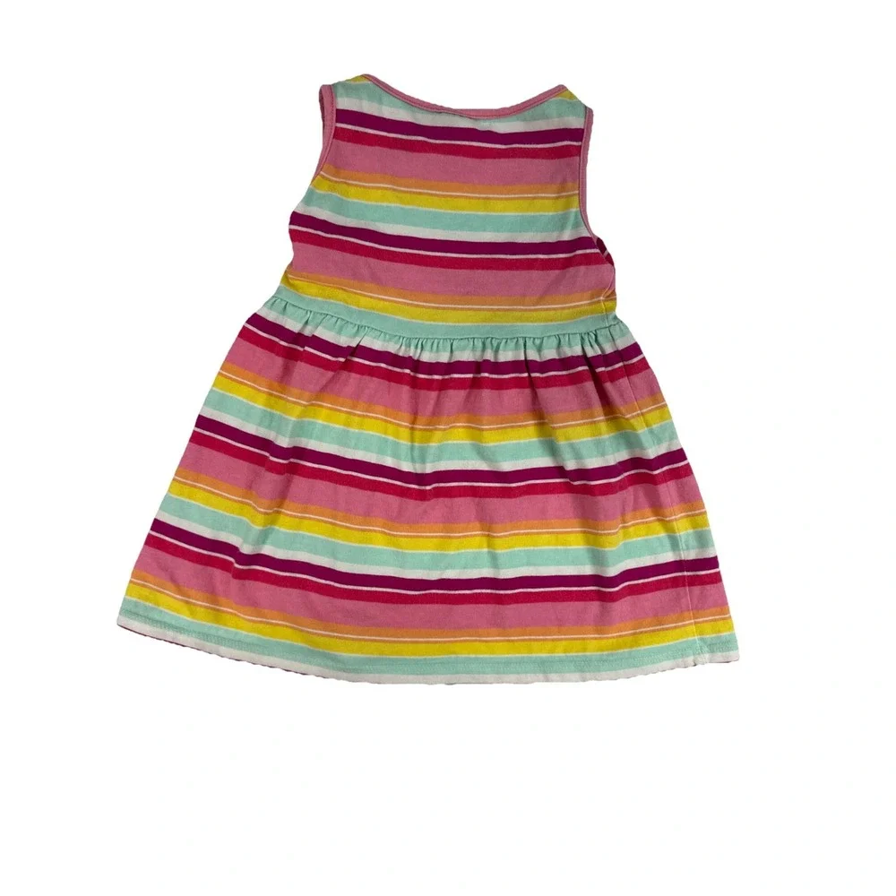 Gymboree Baby Toddler Girls Sleeveless Tank Striped Sundress, Pink, 18-24 Months